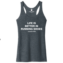 Load image into Gallery viewer, Life Is Better In Running Shoes Racerback Tank
