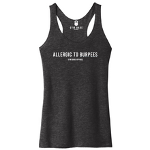 Load image into Gallery viewer, Allergic To Burpees Racerback Tank
