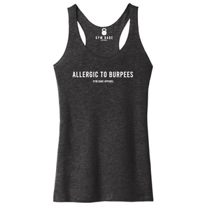 Allergic To Burpees Racerback Tank