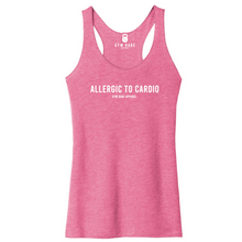 Load image into Gallery viewer, Allergic To Cardio Racerback Tank
