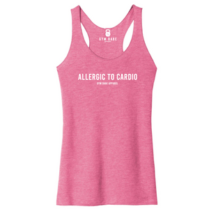 Allergic To Cardio Racerback Tank