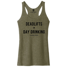 Load image into Gallery viewer, Deadlifts and Day Drinking Racerback Tank
