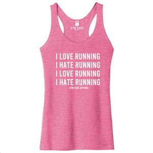 I Love Hate Running Racerback Tank