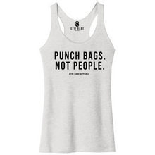 Load image into Gallery viewer, Punch Bags Not People Racerback Tank
