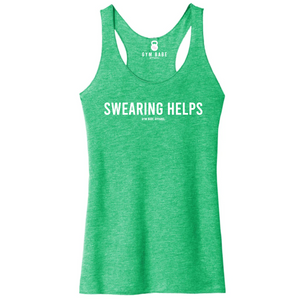 Swearing Helps Racerback Tank