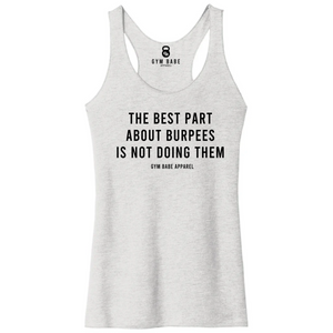 The Best Part About Burpees Racerback Tank