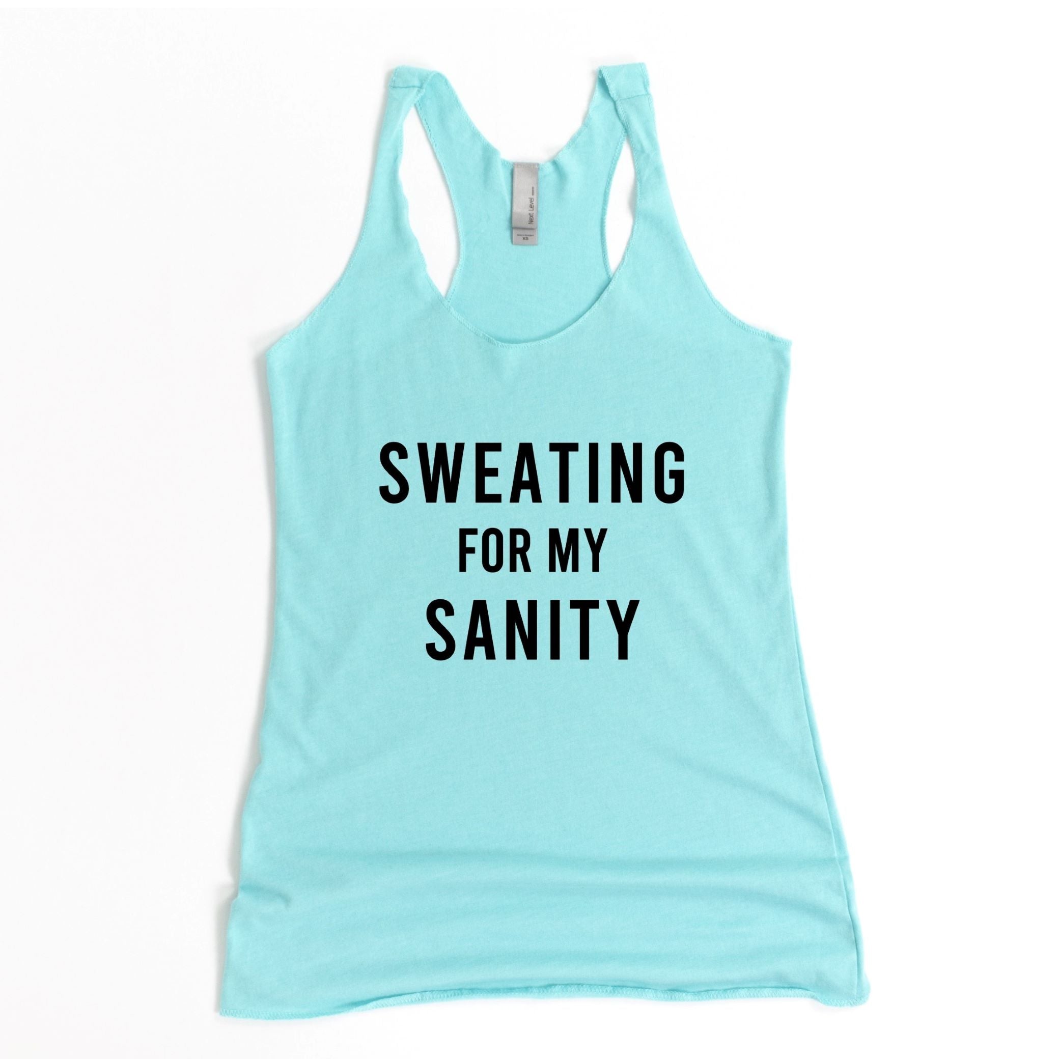 Always Let Them See You Sweat - Women's Triblend Racerback Tank