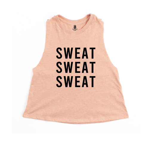 Sweat Sweat Sweat Crop Top - Gym Babe Apparel