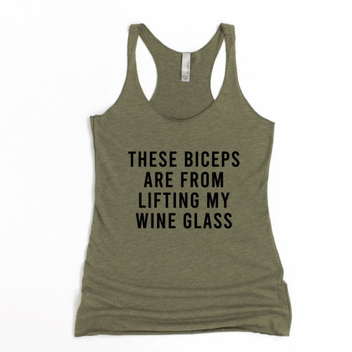 These Biceps Racerback Tank - Gym Babe Apparel